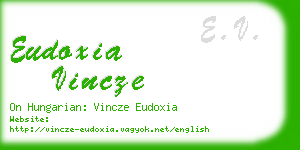 eudoxia vincze business card